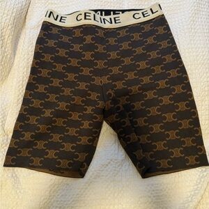 Celine Black and Brown Shorts